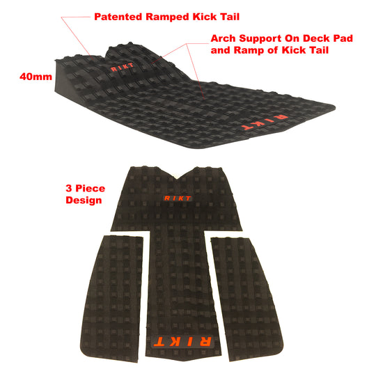 Grip 2 Traction Pad With 40mm Integrated Kick Tail
