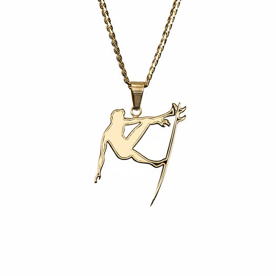 Men's Surf Pendant with 24" Cuban Link Chain