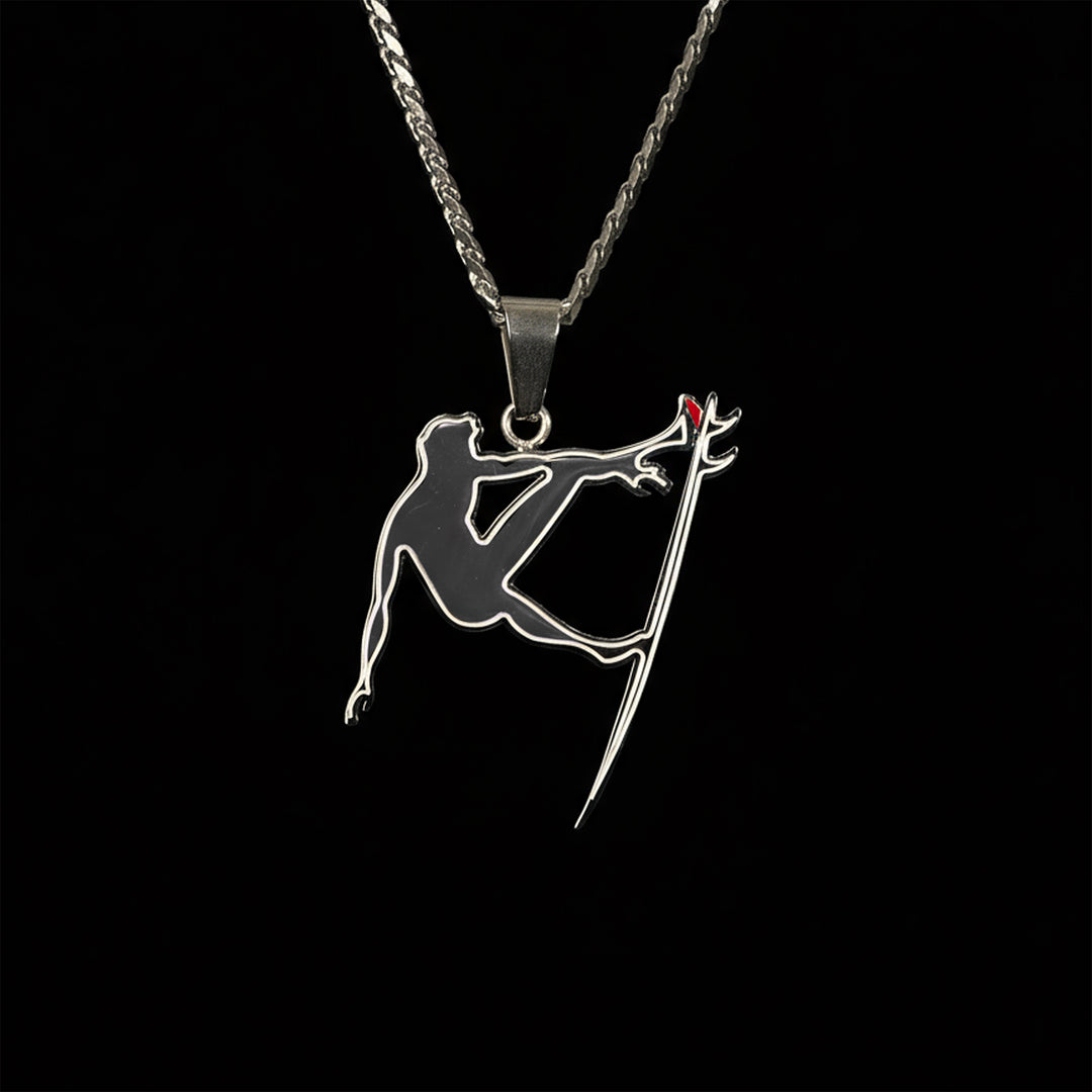 Men's Surf Pendant with 24" Cuban Link Chain