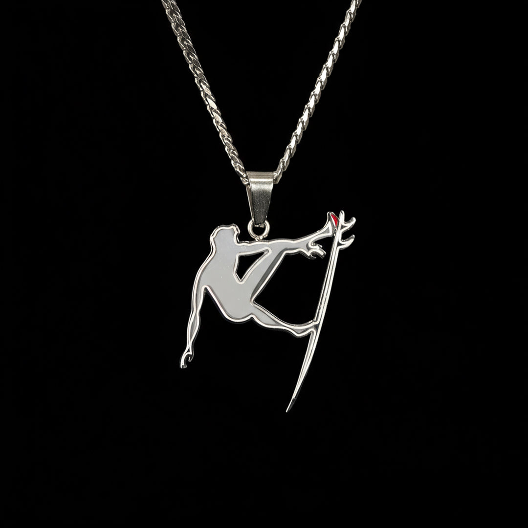 Men's Surf Pendant with 24" Cuban Link Chain