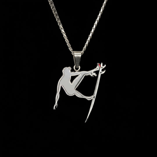 Men's Surf Pendant with 24" Cuban Link Chain