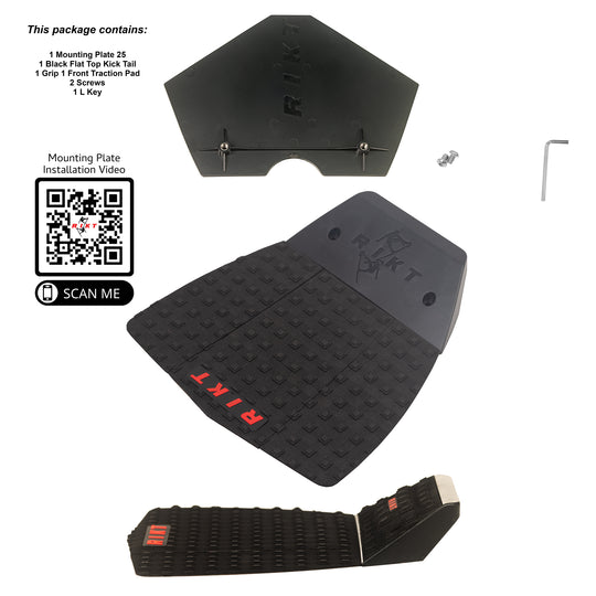 Kick Tail, Mounting Plate and 3 Piece Grip 1 Traction Pad Packages
