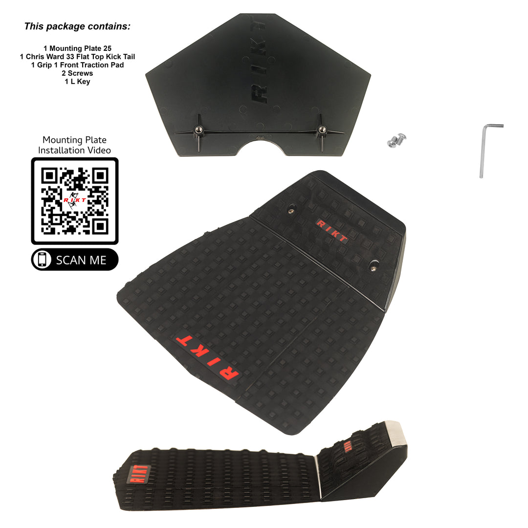 Chris Ward Pro Kick Tail and 3 Piece Traction Pad Package