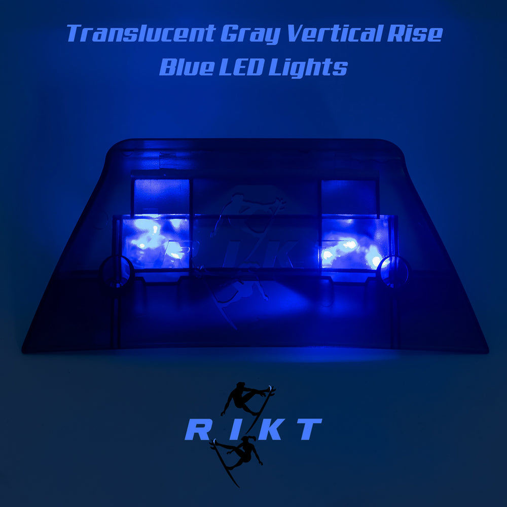 Translucent Gray 12mm Vertical Rise 33 Kick Tail